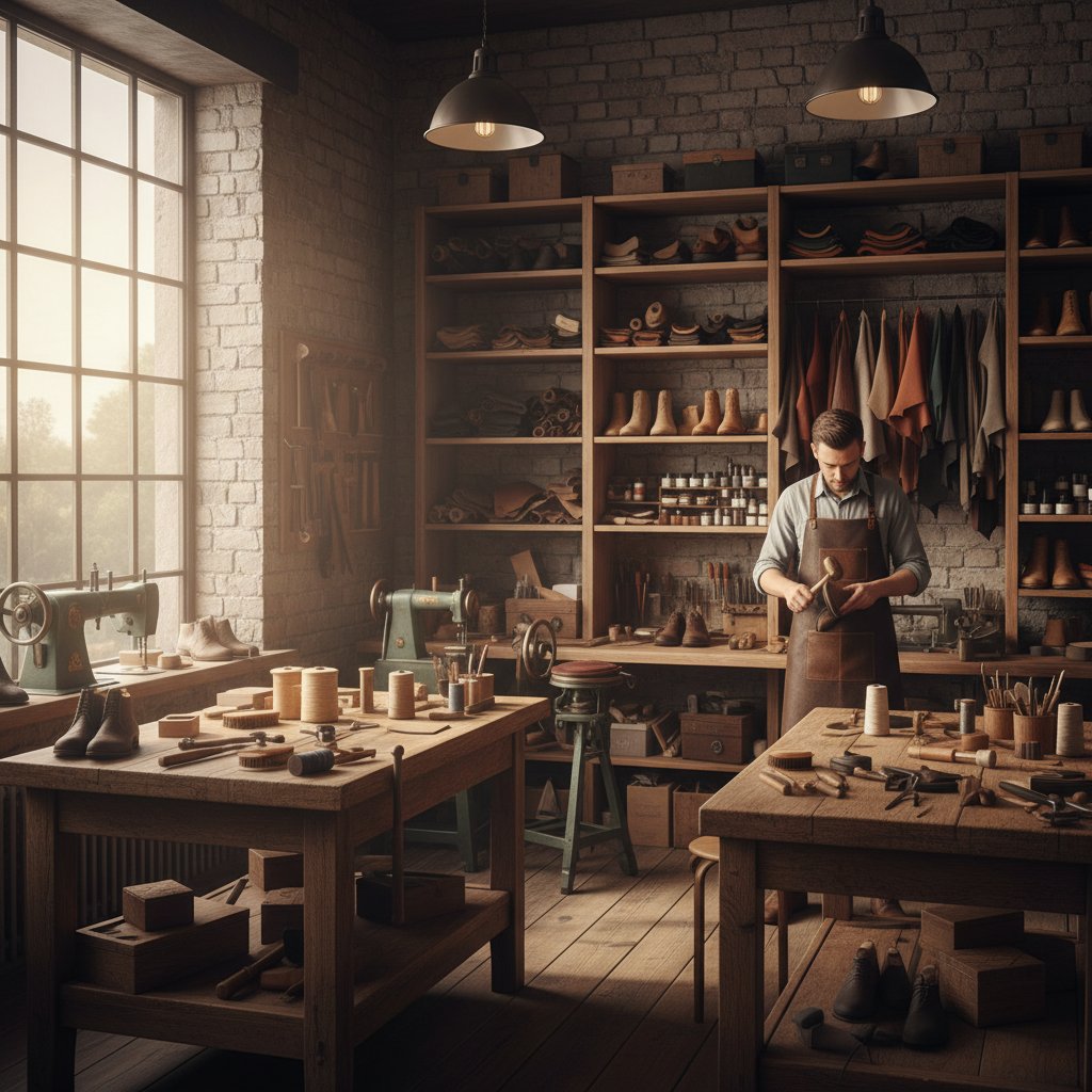 Kigivo shoe repair workshop interior